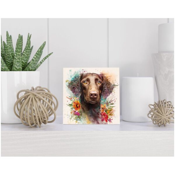 Tegel 15x15 cm Curly-Coated Retriever