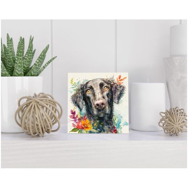 Tegel 15x15 cm Curly-Coated Retriever
