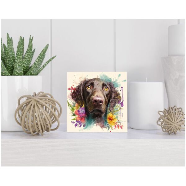 Tegel 15x15 cm Curly-Coated Retriever