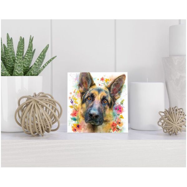 Tegel 15x15 cm Duitse Herder