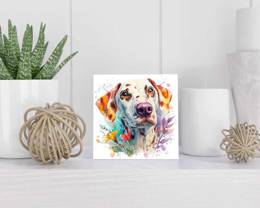Tegel 15X15 Cm Met Dalmatiër Cadeau Decoratie | Tegeltjes Met Tekst | Tegeltjes Met Spreuken | Collega | Oma | Opa | Pensioen | Mama | Papa | Vriend Tegel 15x15 cm Dalmatiër