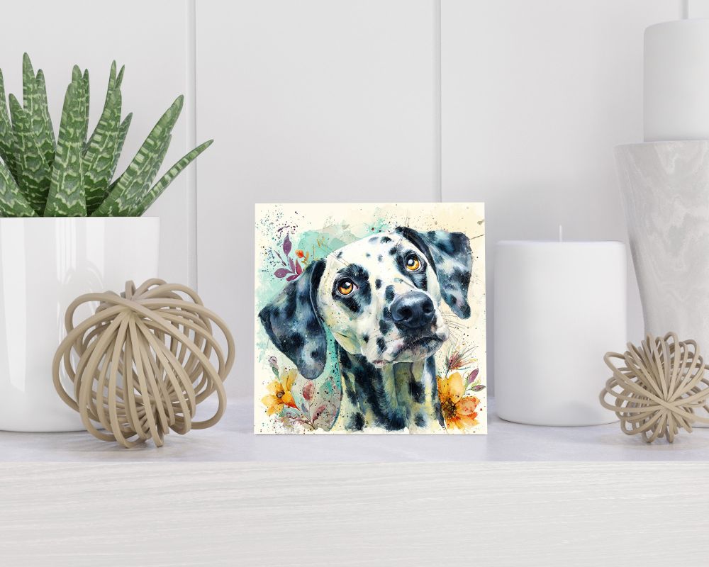 Tegel 15X15 Cm Met Dalmatiër Cadeau Decoratie | Tegeltjes Met Tekst | Tegeltjes Met Spreuken | Collega | Oma | Opa | Pensioen | Mama | Papa | Vriend Tegel 15x15 cm Dalmatiër