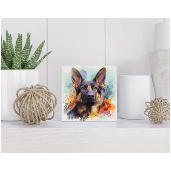 Tegel 15x15 cm Duitse Herder