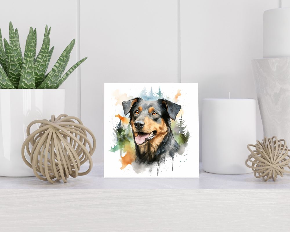 Tegel 15X15 Cm Met Basset Hound Cadeau Decoratie | Tegeltjes Met Tekst | Tegeltjes Met Spreuken | Collega | Oma | Opa | Pensioen | Mama | Papa | Vriend Tegel 15x15 cm Basset Hound