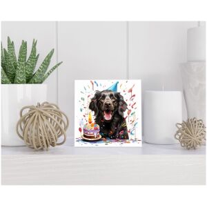 Tegel 15x15 cm Flatcoated Retriever