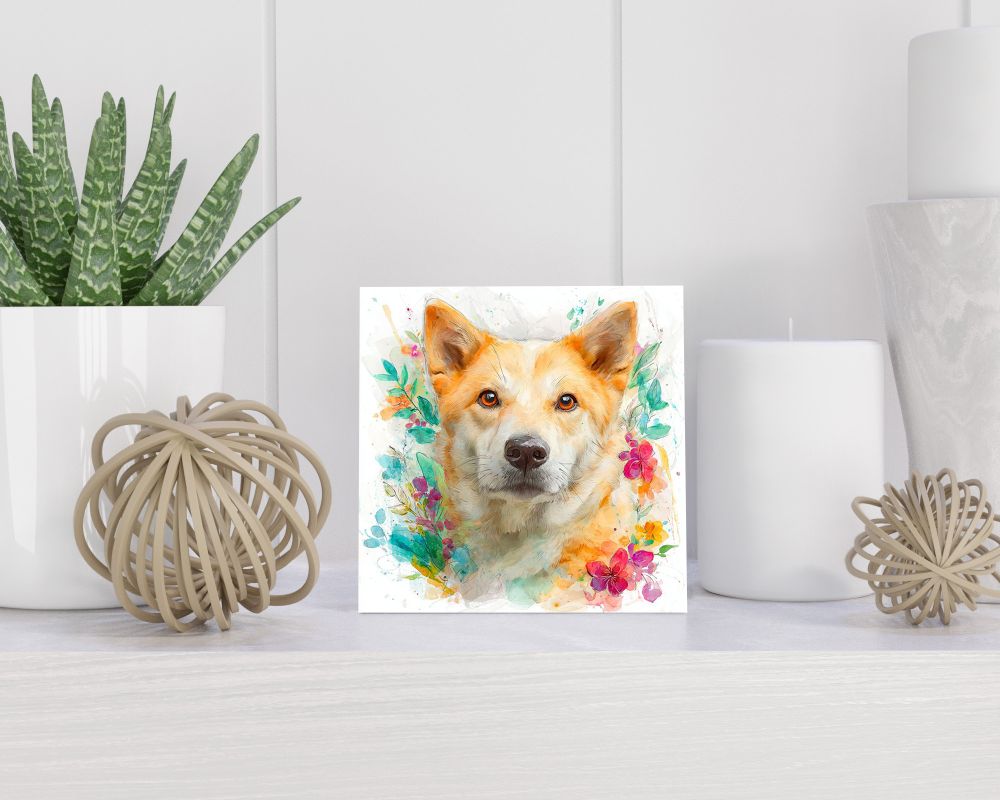 Tegel 15X15 Cm Met Oost-Siberische Laika Cadeau Decoratie | Tegeltjes Met Tekst | Tegeltjes Met Spreuken | Collega | Oma | Opa | Pensioen | Mama | Papa | Vriend Tegel 15x15 cm Oost-Siberische Laika