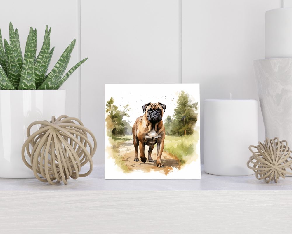 Tegel 15x15 cm Bullmastiff