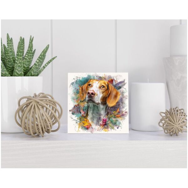 Tegel 15x15 cm Engelse Foxhound