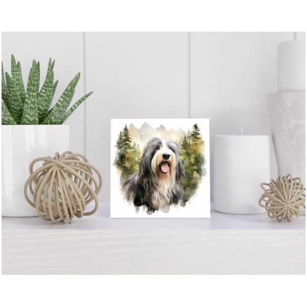 Tegel 15x15 cm Bedlington Terriër