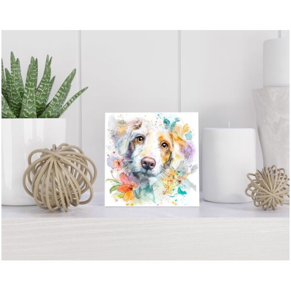 Tegel 15X15 Cm Met Lagotto Romagnolo Cadeau Decoratie | Tegeltjes Met Tekst | Tegeltjes Met Spreuken | Collega | Oma | Opa | Pensioen | Mama | Papa | Vriend Tegel 15x15 cm Lagotto Romagnolo