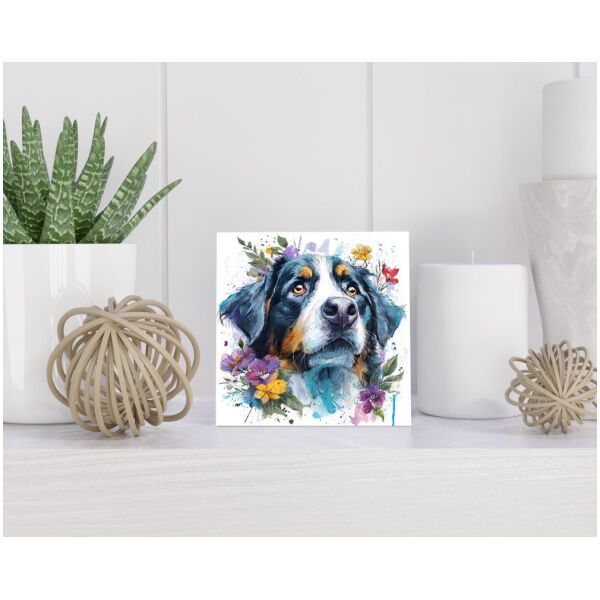 Tegel 15x15 cm Berner Sennenhond