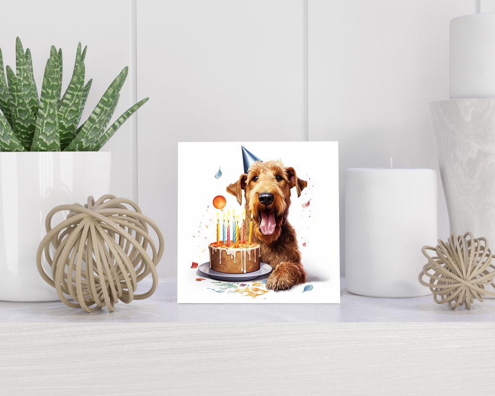 Tegel 15x15 cm Airedale Terriër