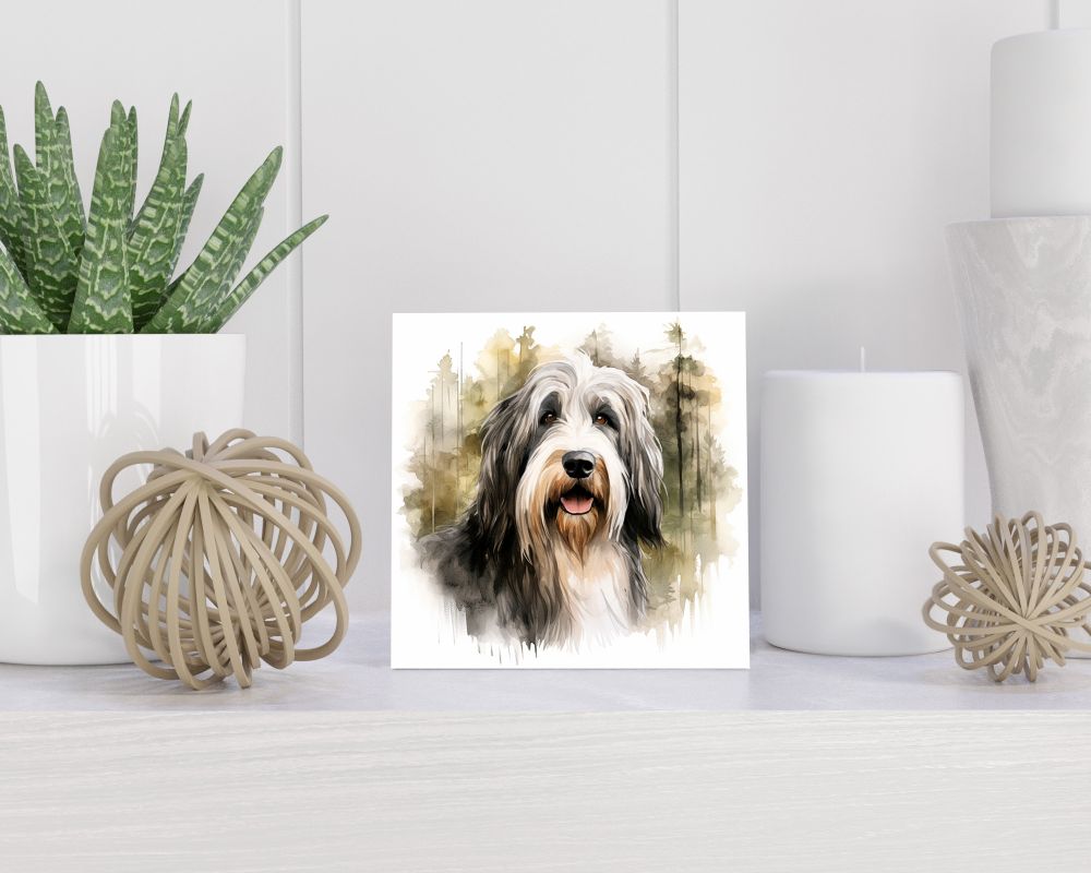 Tegel 15x15 cm Bedlington Terriër