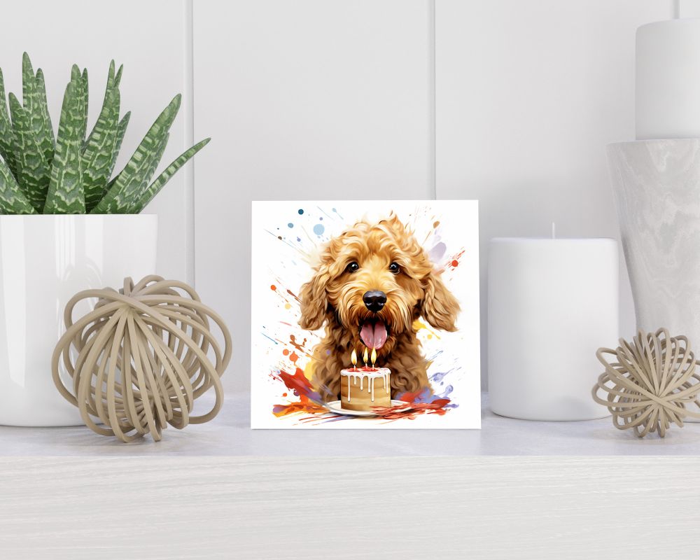 Tegel 15x15 cm Goldendoodle