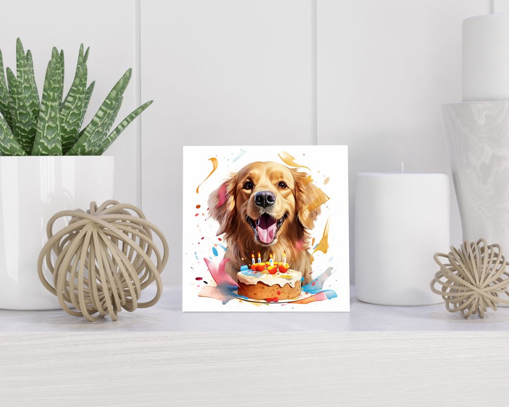 Tegel 15x15 cm Golden Retriever