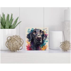Tegel 15x15 cm Flatcoated Retriever
