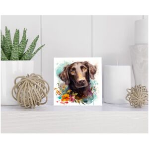 Tegel 15x15 cm Flatcoated Retriever