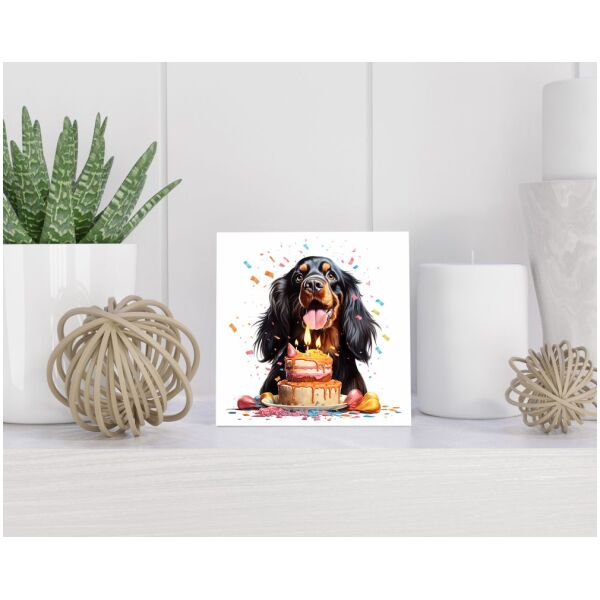 Tegel 15x15 cm Gordon Setter