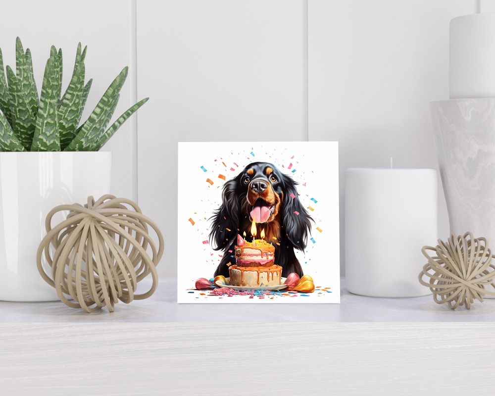 Tegel 15x15 cm Gordon Setter