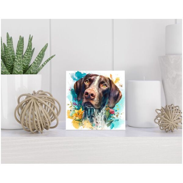 Tegel 15x15 cm Duitse Staande Korthaar