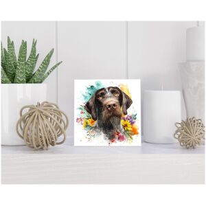 Tegel 15x15 cm Duitse Staande Draadhaar