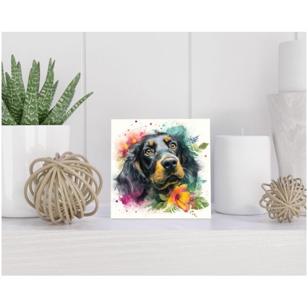 Tegel 15X15 Cm Met Gordon Setter Cadeau Decoratie | Tegeltjes Met Tekst | Tegeltjes Met Spreuken | Collega | Oma | Opa | Pensioen | Mama | Papa | Vriend Tegel 15x15 cm Gordon Setter
