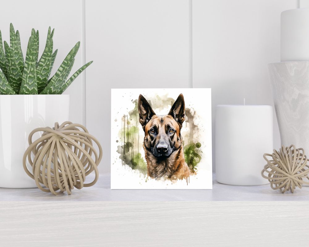 Tegel 15x15 cm Belgische Herder (Mechelse)