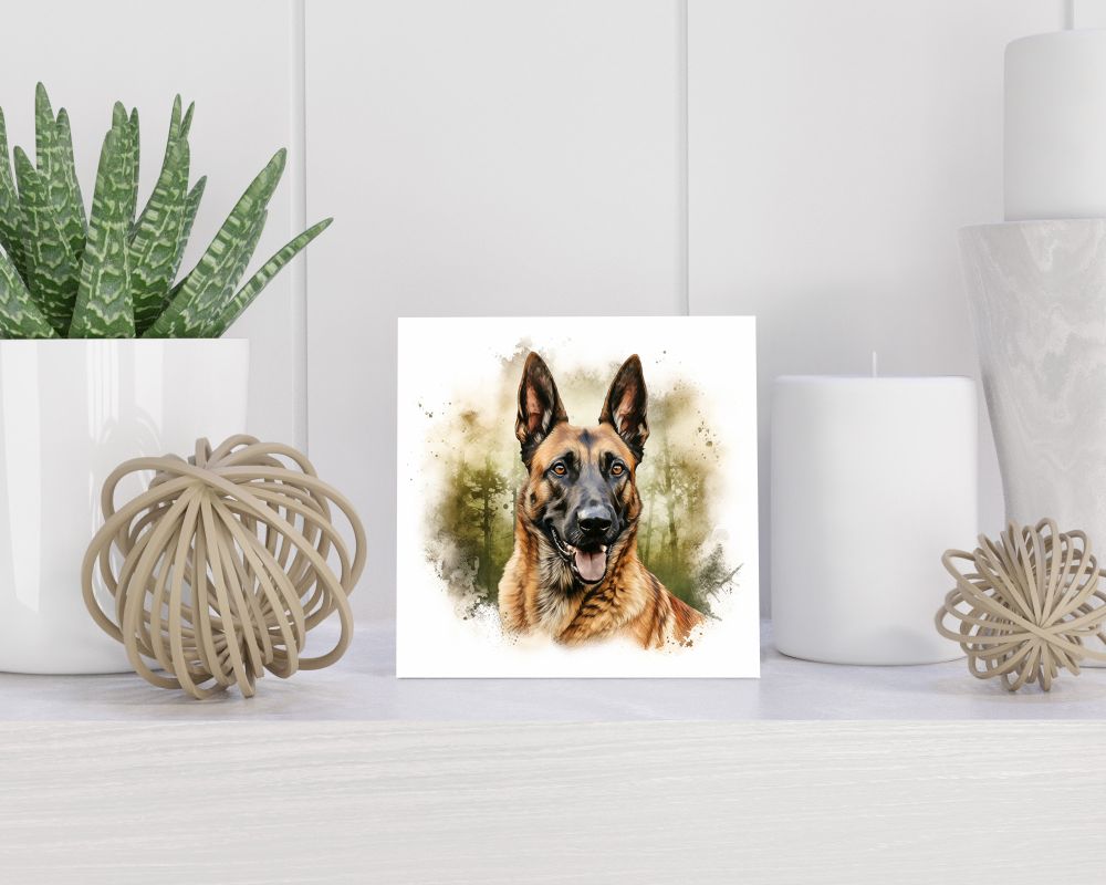 Tegel 15x15 cm Belgische Herder (Mechelse)