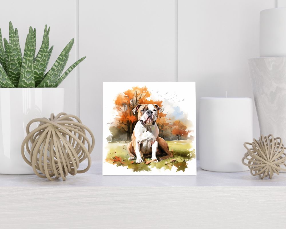 Tegel 15x15 cm Amerikaanse Bulldog