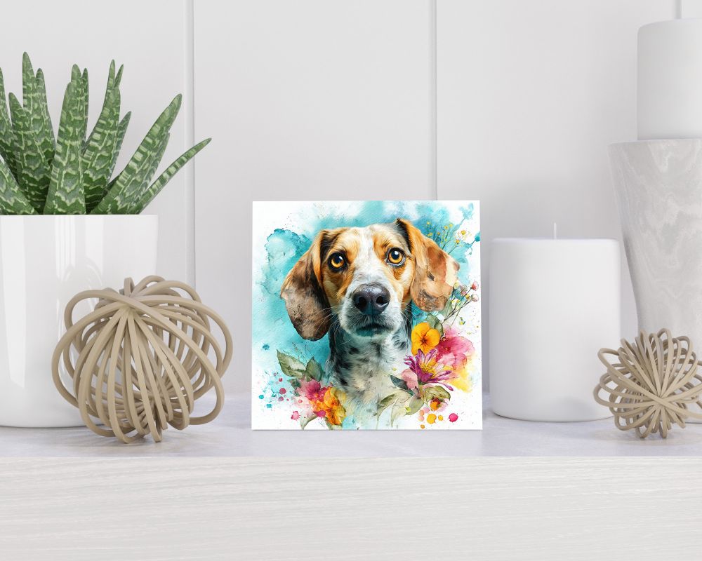 Tegel 15X15 Cm Met Harrier Cadeau Decoratie | Tegeltjes Met Tekst | Tegeltjes Met Spreuken | Collega | Oma | Opa | Pensioen | Mama | Papa | Vriend Tegel 15x15 cm Harrier