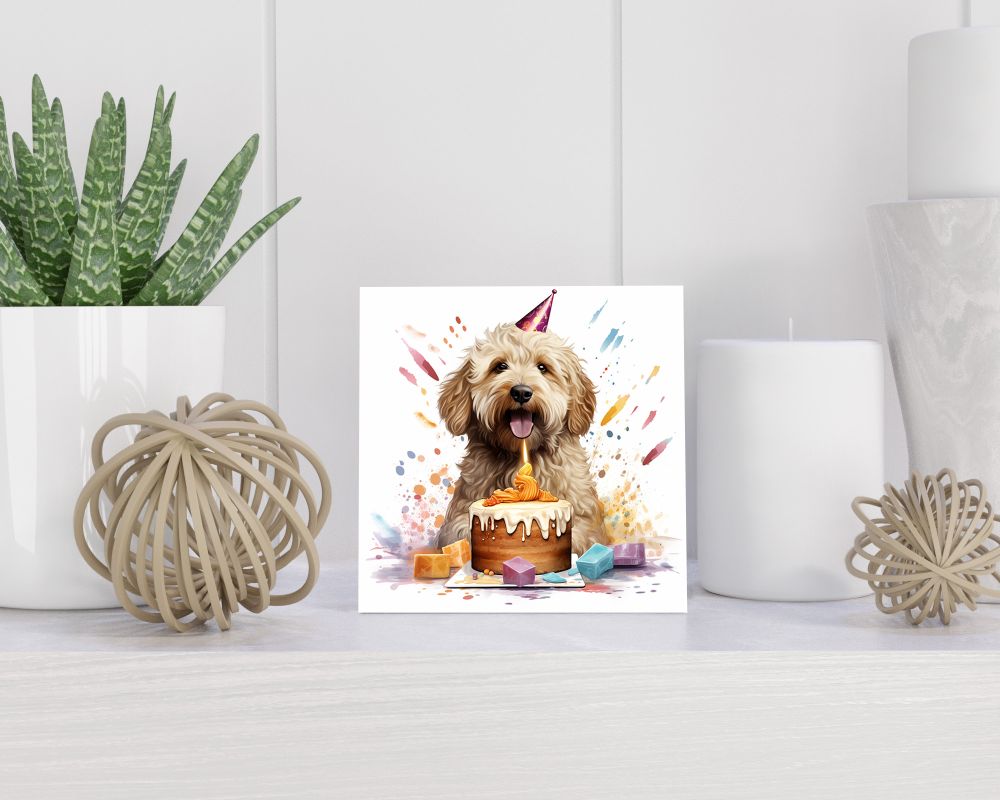 Tegel 15X15 Cm Met Labradoodle Cadeau Decoratie | Tegeltjes Met Tekst | Tegeltjes Met Spreuken | Collega | Oma | Opa | Pensioen | Mama | Papa | Vriend Tegel 15x15 cm Labradoodle