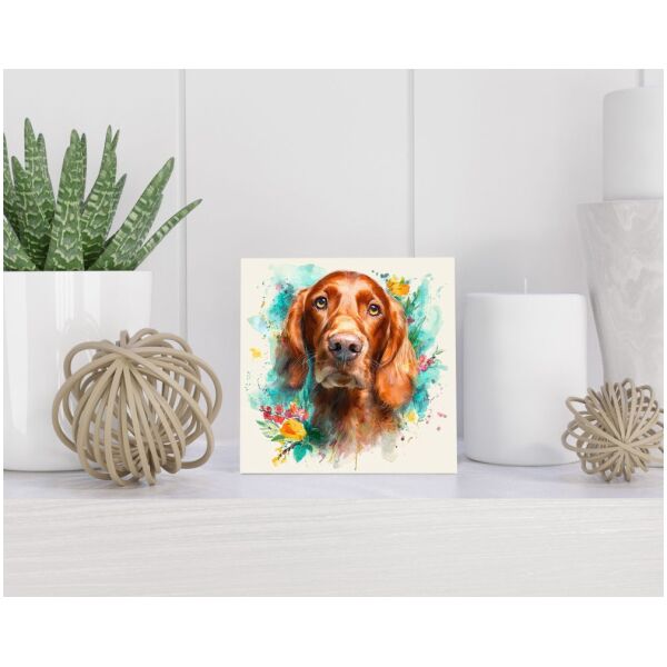 Tegel 15x15 cm Ierse Setter