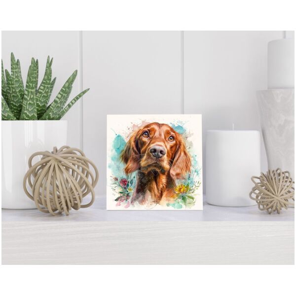 Tegel 15x15 cm Ierse Setter