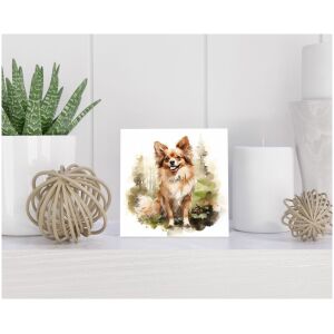 Tegel 15x15 cm Chihuahua Kortharig