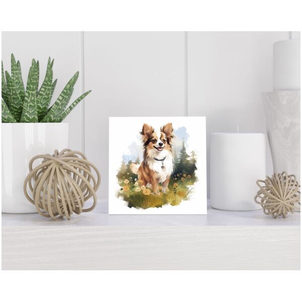 Tegel 15x15 cm Chihuahua Kortharig