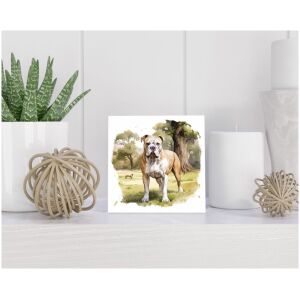 Tegel 15x15 cm Amerikaanse Bulldog