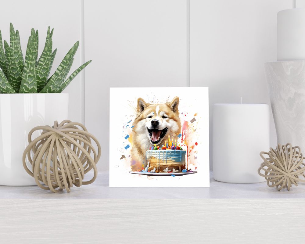 Tegel 15X15 Cm Met Akita Cadeau Decoratie | Tegeltjes Met Tekst | Tegeltjes Met Spreuken | Collega | Oma | Opa | Pensioen | Mama | Papa | Vriend Tegel 15x15 cm Akita