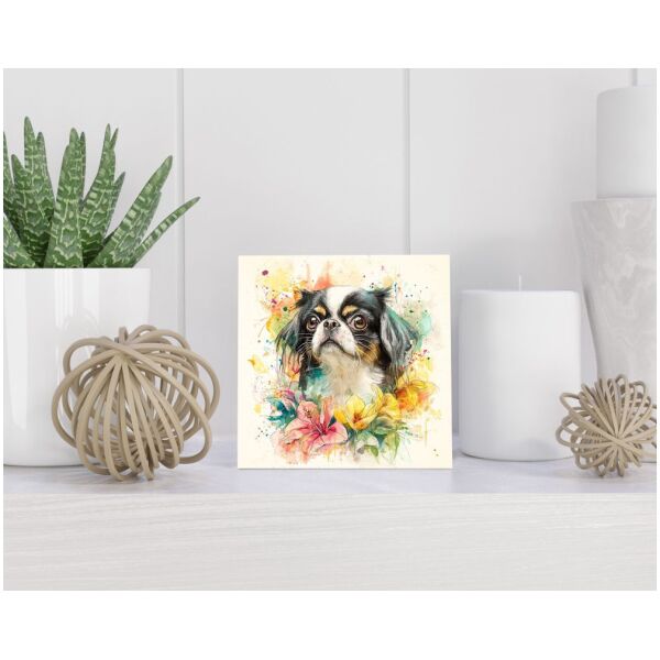 Tegel 15x15 cm Japanse Spaniël