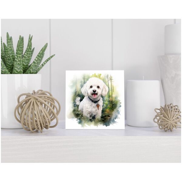 Tegel 15x15 cm Bichon Frisé