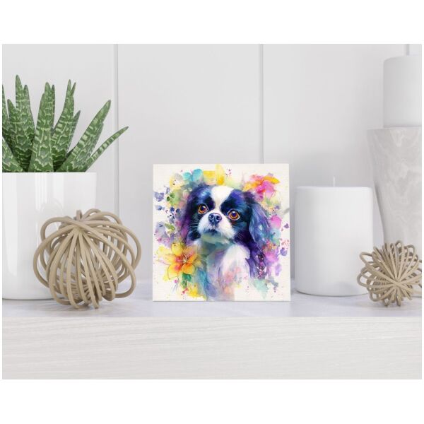 Tegel 15x15 cm Japanse Spaniël