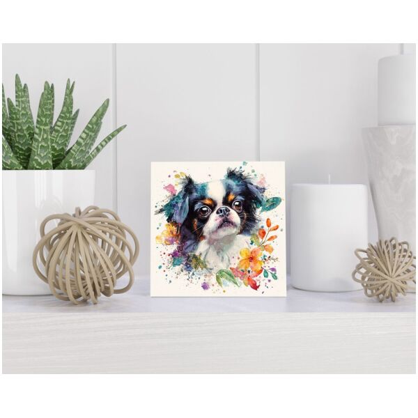 Tegel 15x15 cm Japanse Spaniël