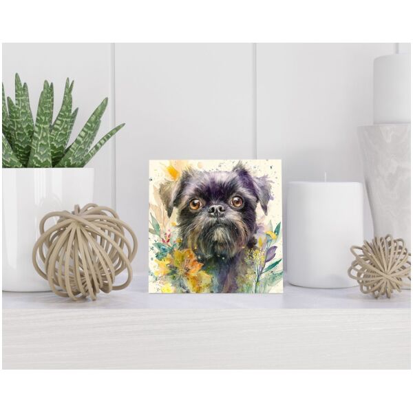 Tegel 15X15 Cm Met Affenpinscher Cadeau Decoratie | Tegeltjes Met Tekst | Tegeltjes Met Spreuken | Collega | Oma | Opa | Pensioen | Mama | Papa | Vriend Tegel 15x15 cm Affenpinscher