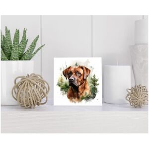 Tegel 15x15 cm Bordeauxdog