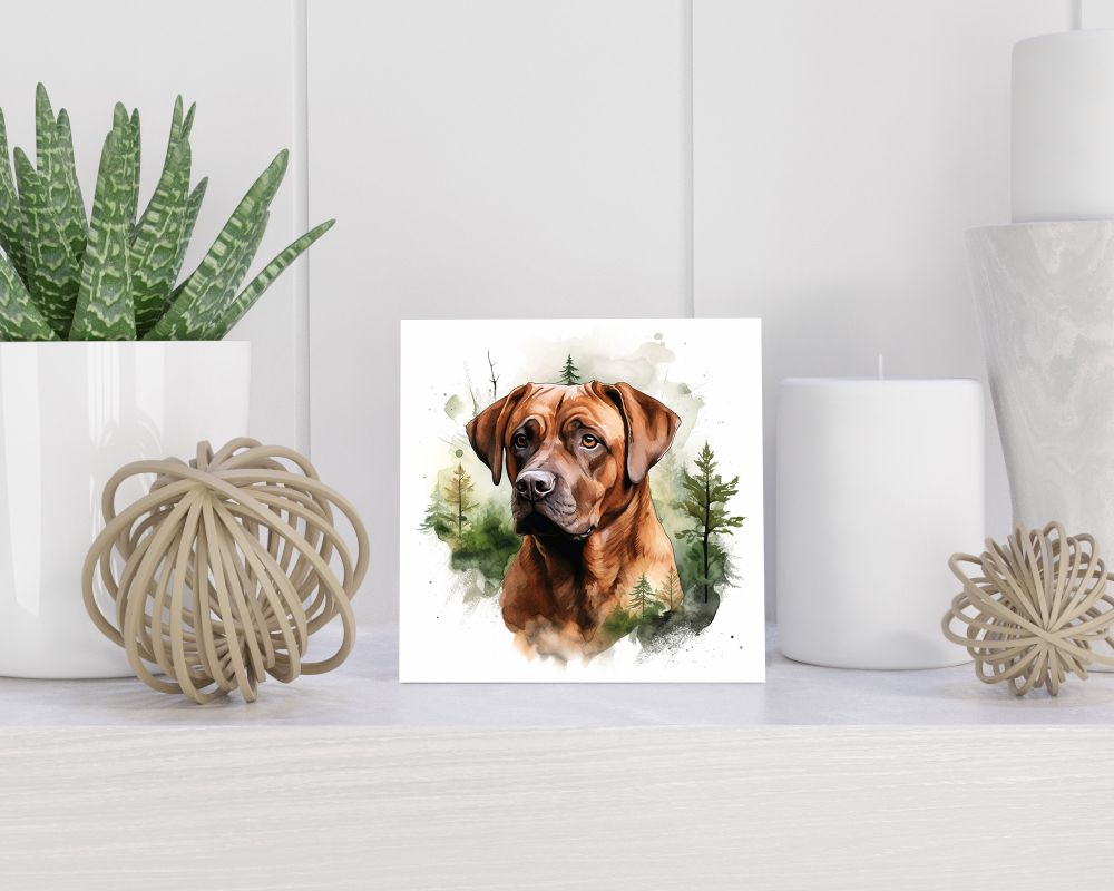 Tegel 15X15 Cm Met Bordeauxdog Cadeau Decoratie | Tegeltjes Met Tekst | Tegeltjes Met Spreuken | Collega | Oma | Opa | Pensioen | Mama | Papa | Vriend Tegel 15x15 cm Bordeauxdog