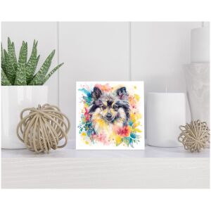Tegel 15x15 cm Keeshond