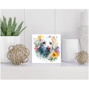 Tegel 15x15 cm Kuvasz hond