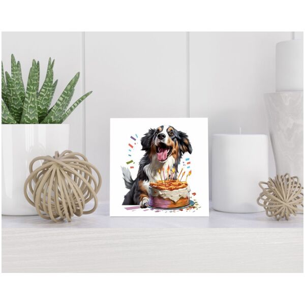 Tegel 15x15 cm Mountain Dog dog licking  edd-afe---aabfedea