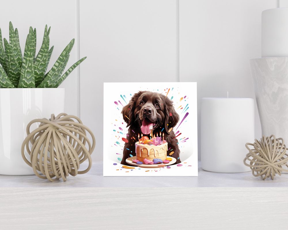 Tegel 15X15 Cm Met Newfoundland Cadeau Decoratie | Tegeltjes Met Tekst | Tegeltjes Met Spreuken | Collega | Oma | Opa | Pensioen | Mama | Papa | Vriend Tegel 15x15 cm Newfoundland