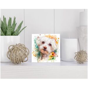Tegel 15x15 cm Maltese Dog
