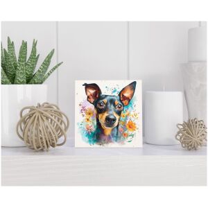 Tegel 15x15 cm Dwergpinscher